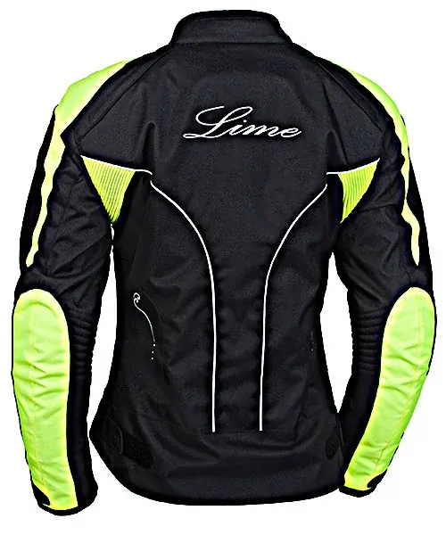 Dámská bunda na motorku MBW LIONESS černá/fluo, třívrstvá DOPRAVA ZDARMA