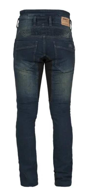 Dámské kevlarové jeansy MBW REBEKA BLUE modré na motorku, kevlarové rifle