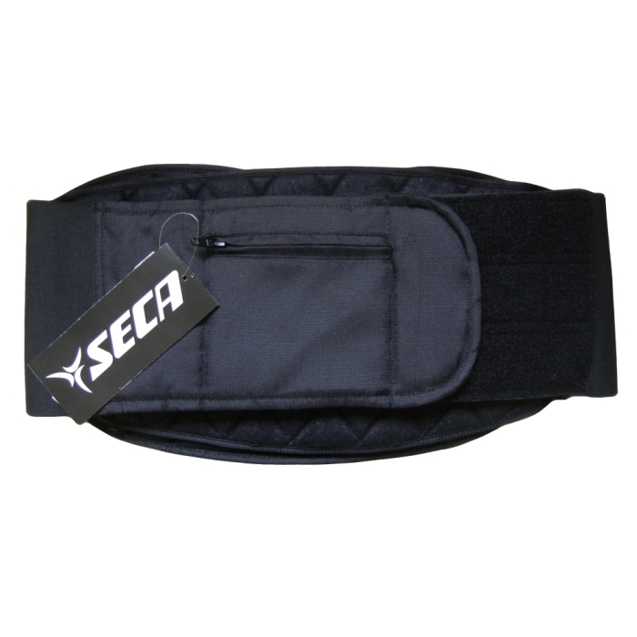 Ledvinový pás na motorku SECA Dual černý/žlutý fluo