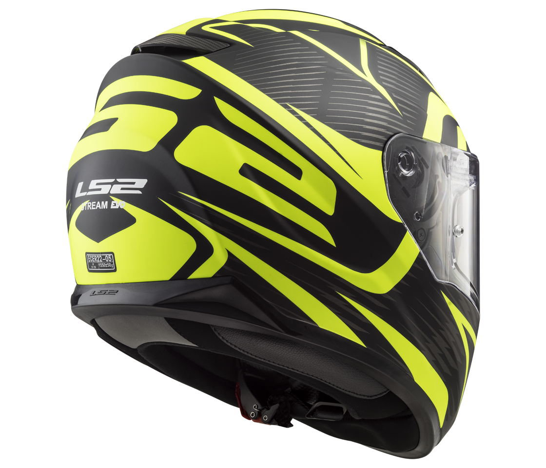 Helma na motorku LS2 FF320 Stream Evo Jink černá matná/žlutá fluo - výprodej v.L