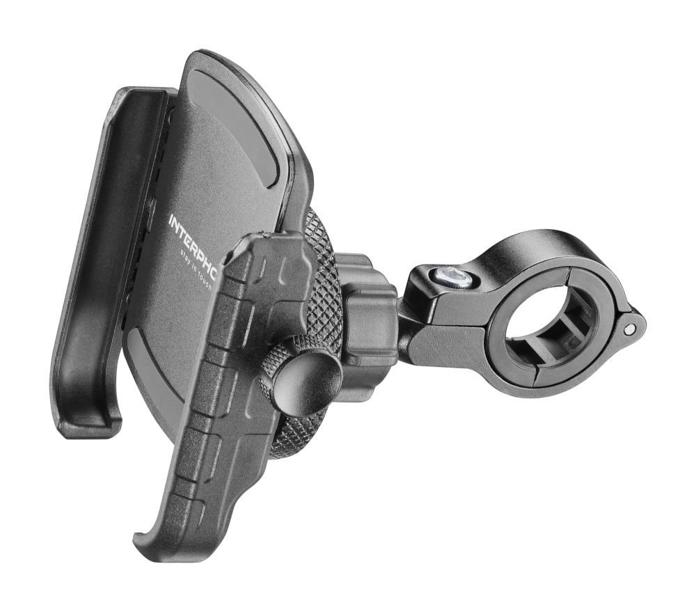Univerzální držák na mobilní telefony Interphone Crab s antivibrací, s objímkou na moto řidítka 