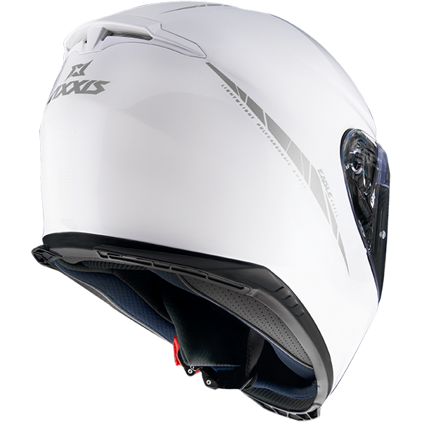 Integrální helma na motorku AXXIS Eagle SV bílá se sluneční clonou - výprodej v.L!