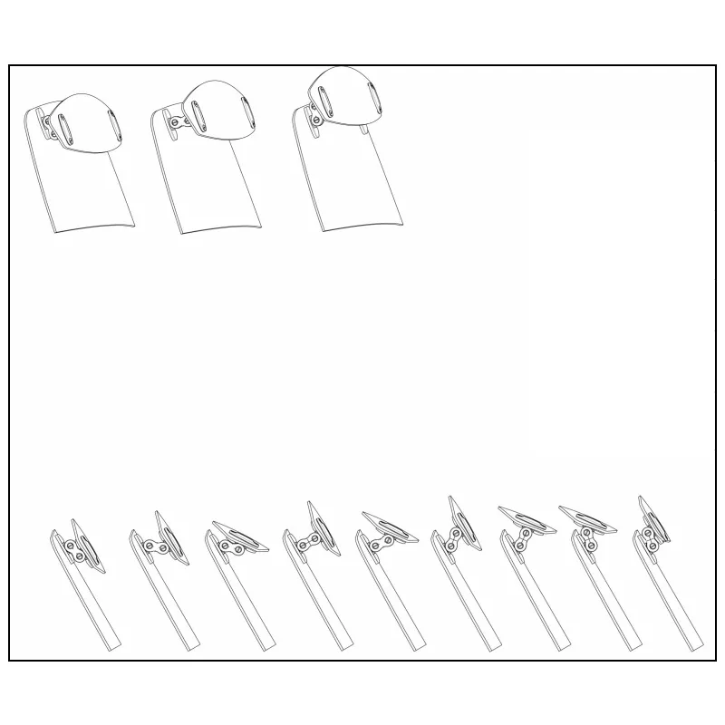 Přídavné plexi nastavitelné PUIG 6007W (230x90 mm) čiré, připevnění pomocí šroubů 