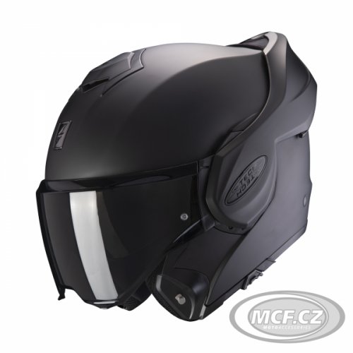 Překlápěcí helma na motorku SCORPION EXO-TECH EVO solid černá matná