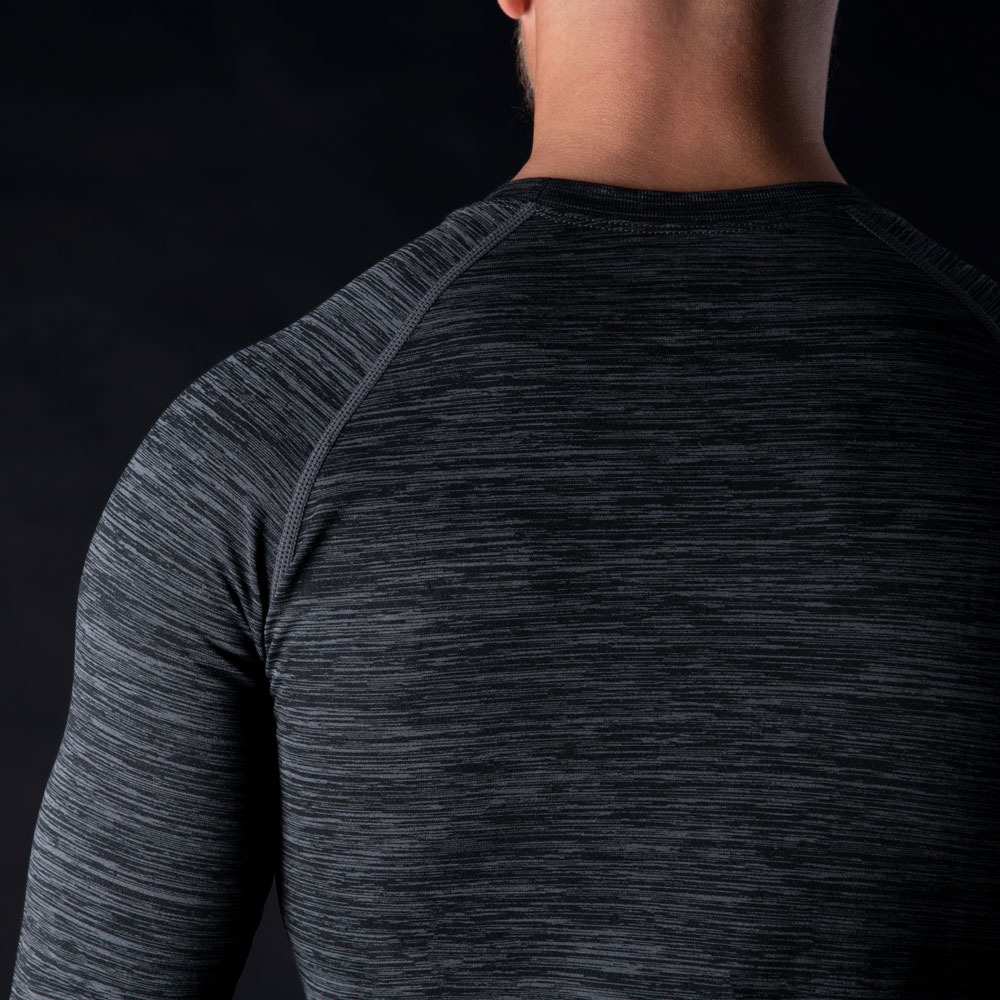 TERMOPRÁDLO S DLOUHÝM RUKÁVEM OXFORD ADVANCED BASE LAYER (ŠEDÉ/ČERNÉ)