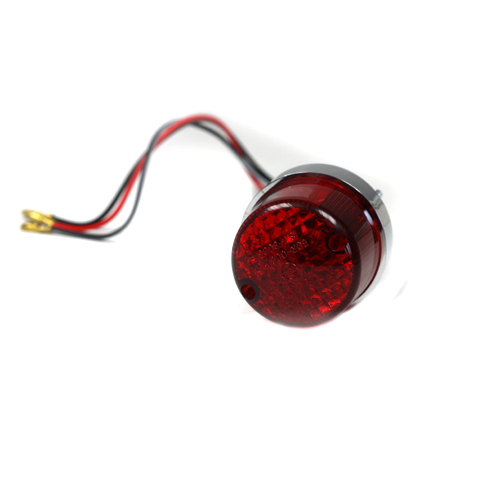 Zadní světlo na motorku kulaté chrom 55 mm, žárovkové uni