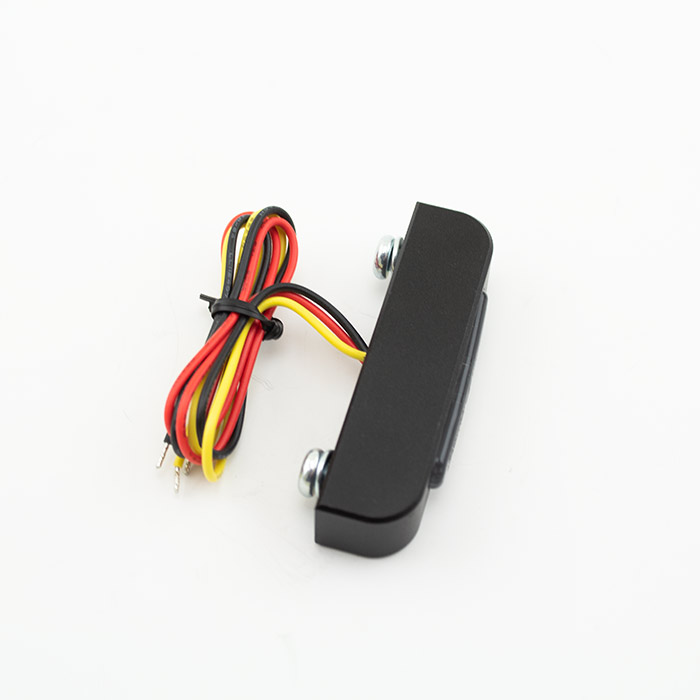 Koncové LED světlo na motorku "STREAK HP" hliník, 65x14 mm