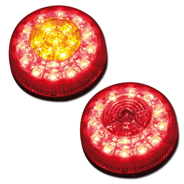 Zadní světla s blinkry + koncovým a brzdovým světlem "ROUND", pár (pro ATV, čtyřkolky, UTV apod.)
