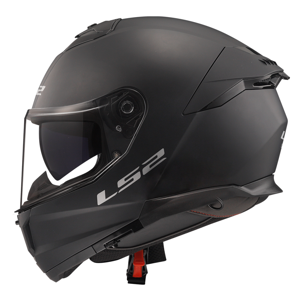 LS2 FF808 STREAM II MATT BLACK, integrální helma na motorku se sluneční clonou