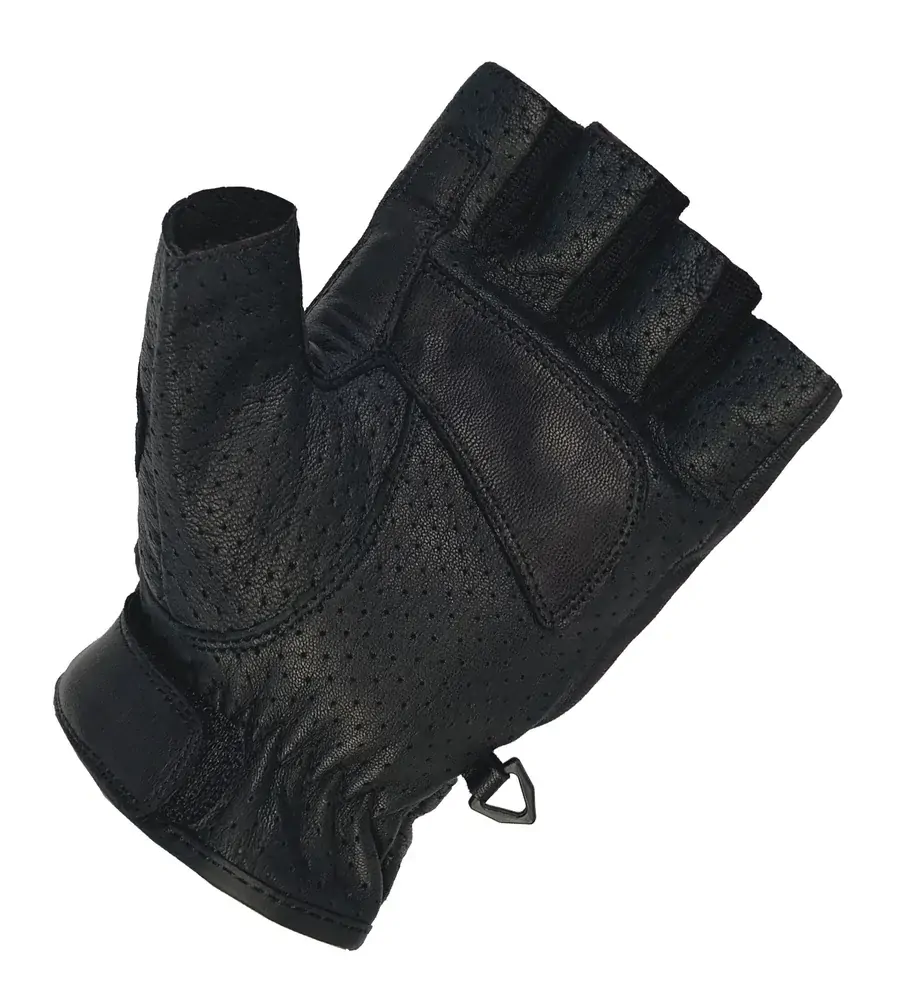 Rukavice na motorku MBW ZAK Gloves, KOŽENÉ PÁNSKÉ BEZPRSTÉ RUKAVICE