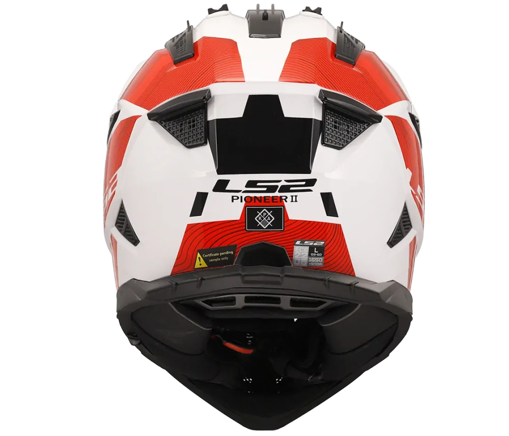 Enduro helma na motorku LS2 MX702 PIONEER II HILL White Red
