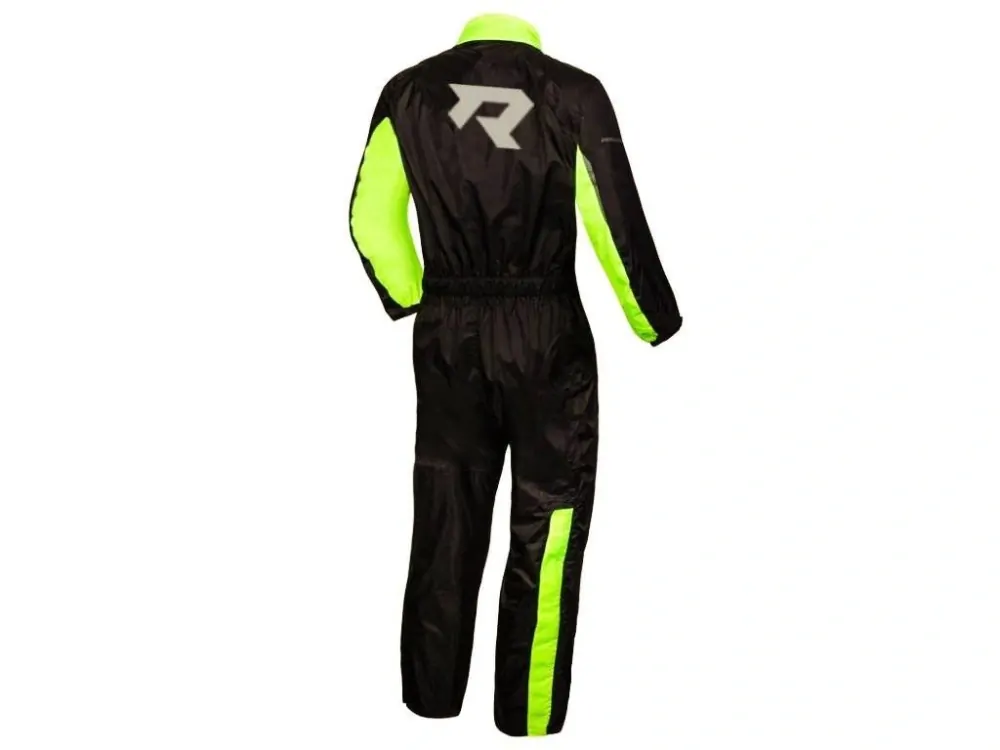 Kombinéza do deště na motorku TXR černo-fluo žlutá 1-dílná (nepromok na motorku)
