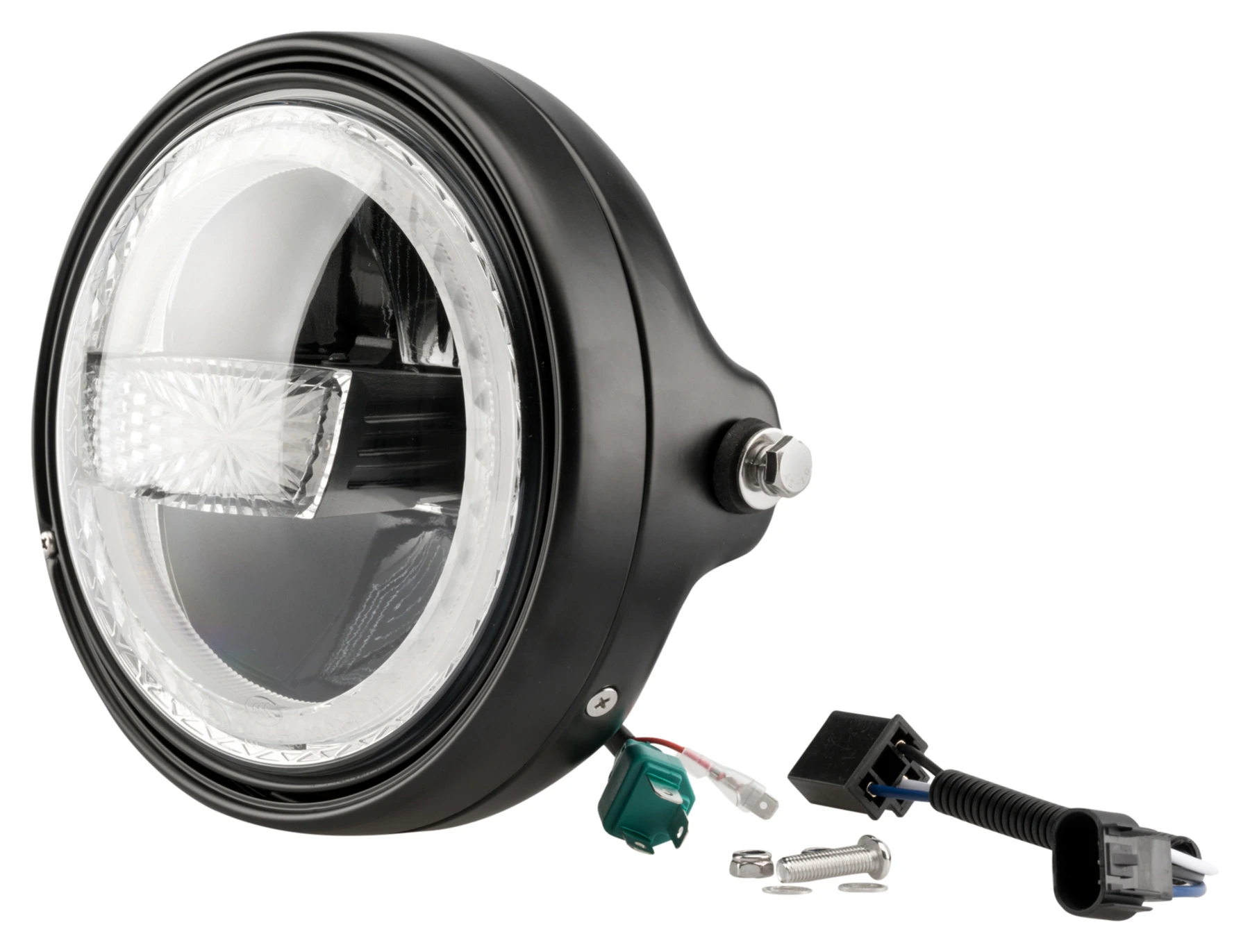 Přední (hlavní) světlo na motorku LED PUIG *LUMEN R* 20818N, 200 mm