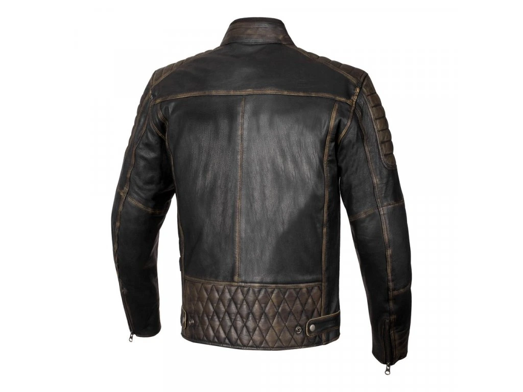 Kožená bunda na motorku TXR VINTAGE hnědá