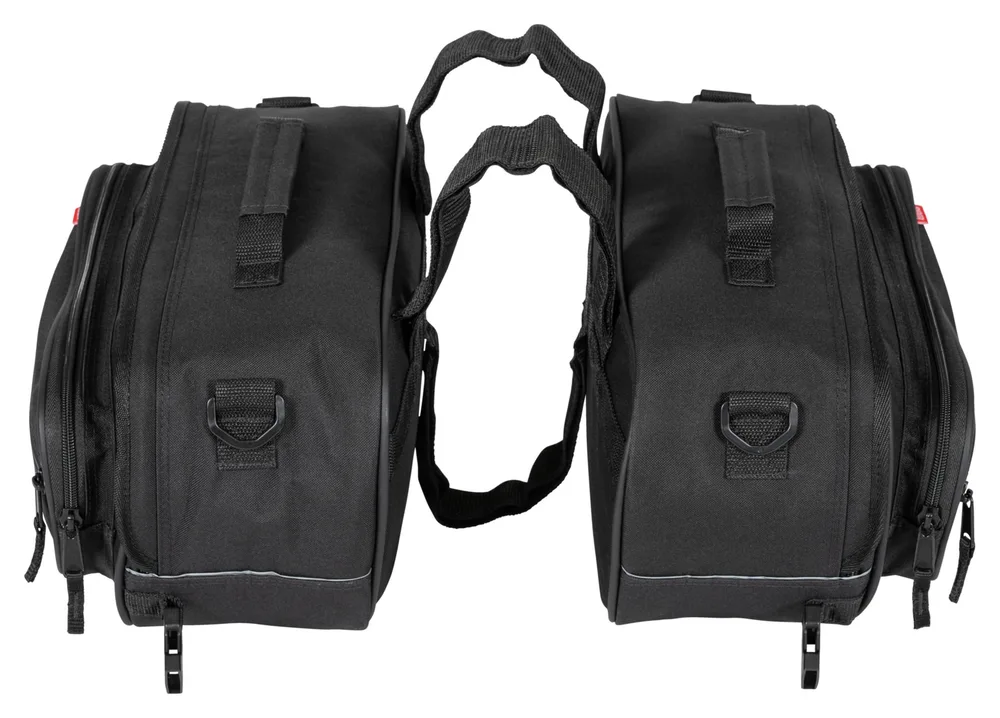 Sedlové brašny na motorku Louis 2x15l textilní, pár