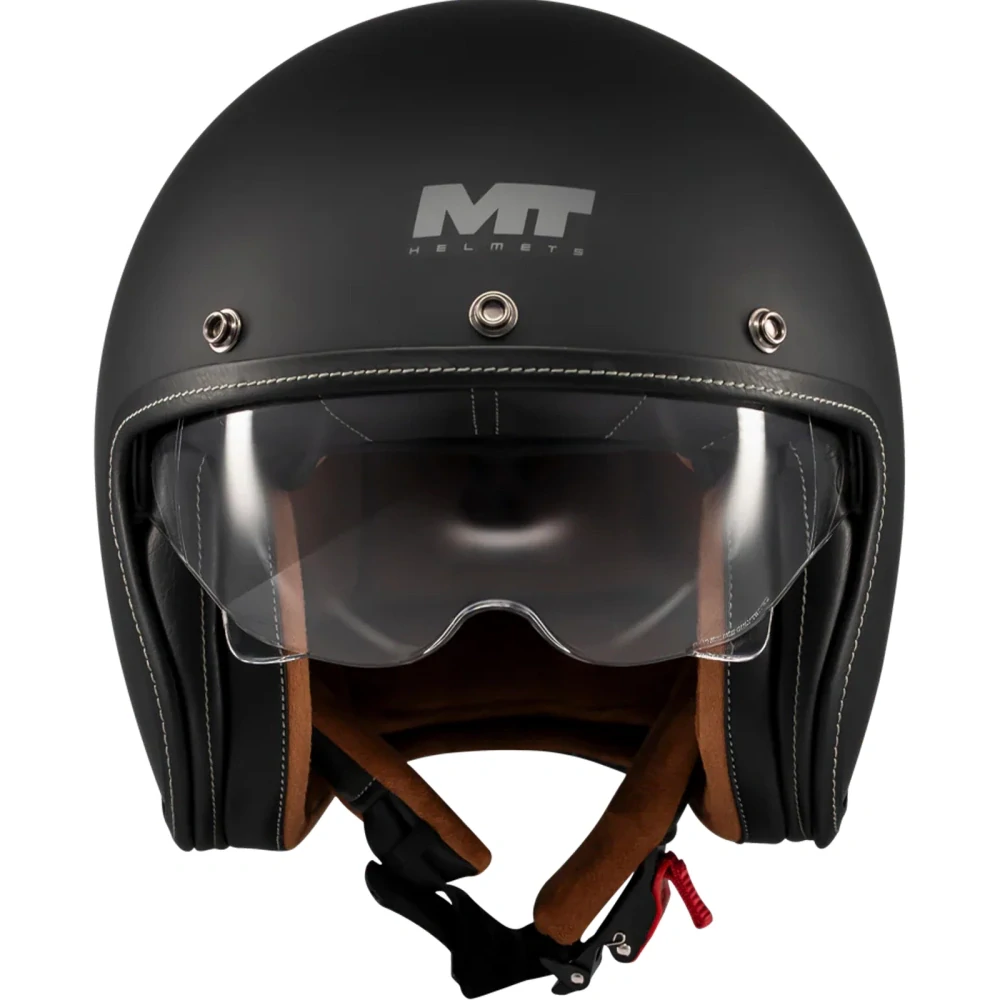 Retro helma na motorku MT LE MANS 2 SV S Pure A1 matná černá