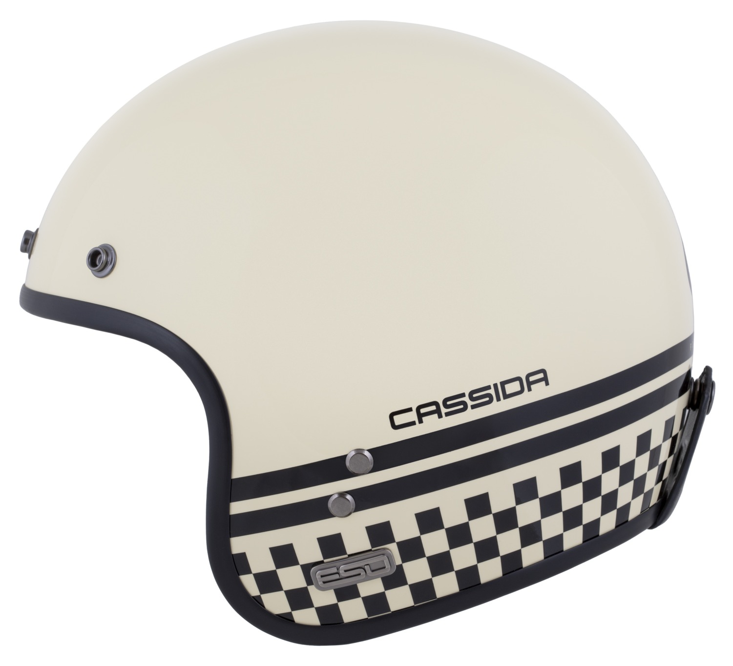 Helma na motorku CASSIDA Eso Forty Nine (krémová/černá)