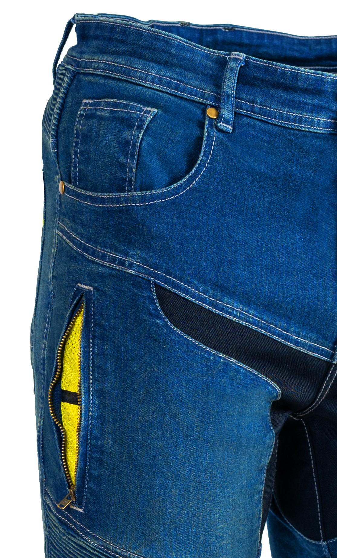 MBW BRUNO Short, pánské dyneema džíny na motorku zkrácená délka