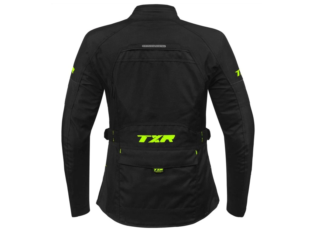 Dámská bunda na motorku TXR Visper černo-fluo žlutá
