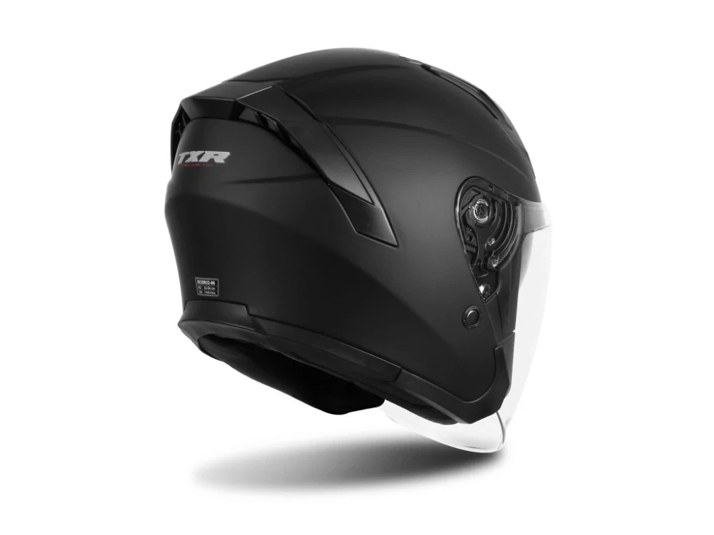 Otevřená helma na motorku/skútr TXR City černá matná, se sluneční clonou