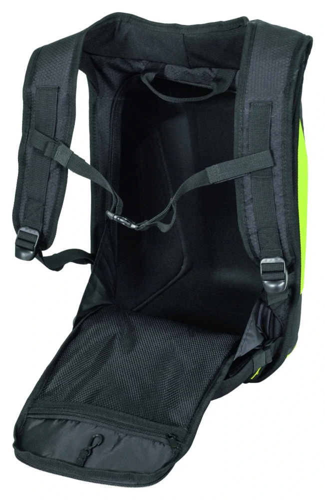 Batoh na motorku Louis "Sport" FLUO žlutý 18 litrů, polotvrdá skořepina