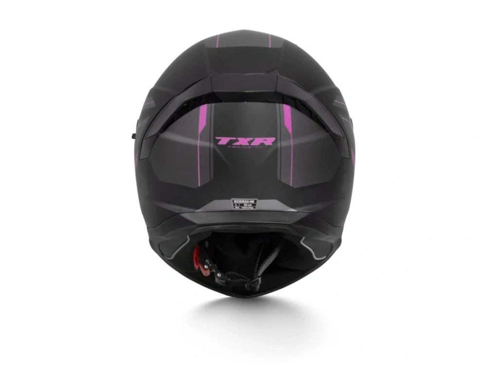 Integrální helma na motorku dámská TXR Raptor černo-šedo-růžová
