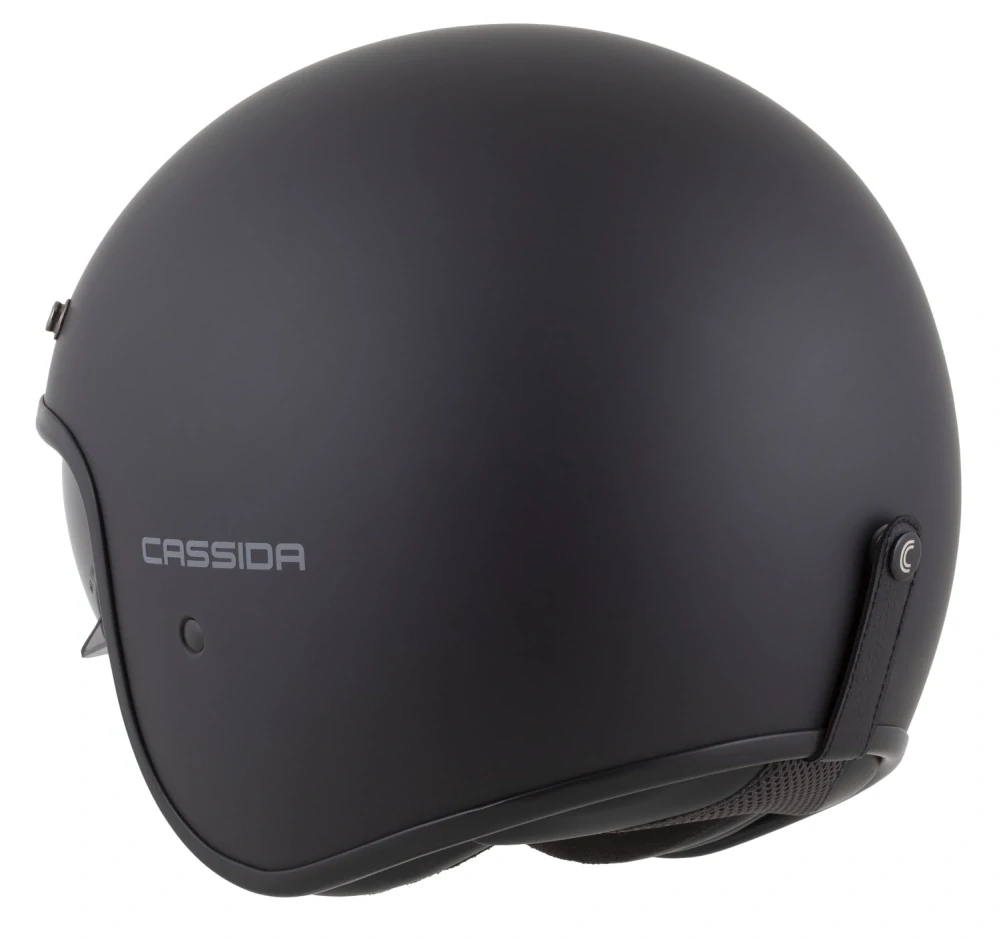 Přilba CASSIDA Oxygen 2.0 Solid (černá matná/tmavě šedá), klasická helma na motorku/chopper