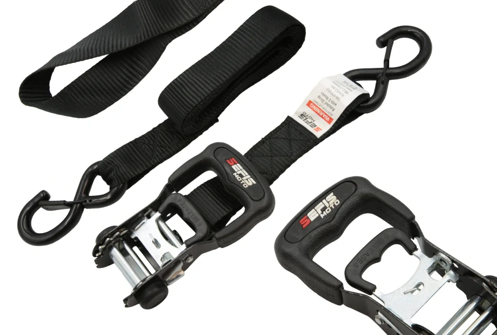 SET pro upevnění motorky SEFIS 40 upínací popruhy 4x kurtna 40mm x 240 cm 4x popruh