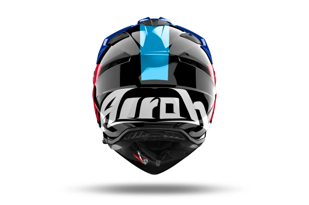 Enduro helma na motorku AIROH BANDIT Tune (modrá/červená lesklá)