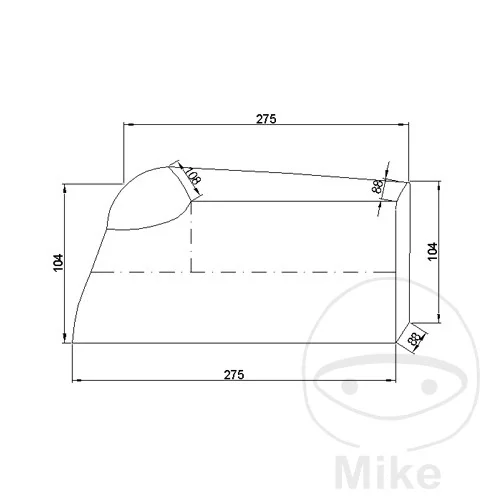 Plachta na motorku nepromokavá venkovní JMP Premium (vysoce kvalitní) v.XL (délka 275 cm)
