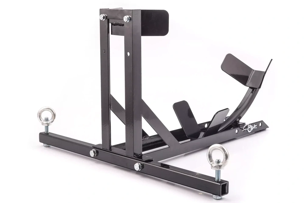 Transportní přepravní moto stojan HLP černý (držák předního kola) na motorku 