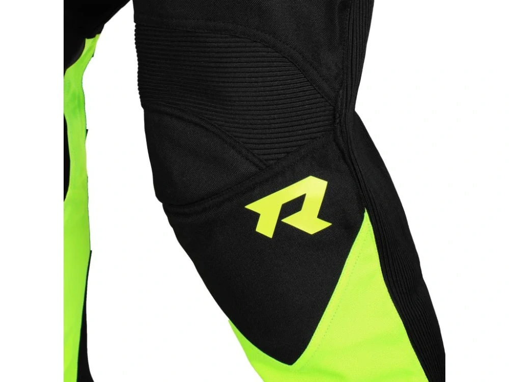 Dětské motokrosové kalhoty na motorku TXR Pulse černo-fluo žluté