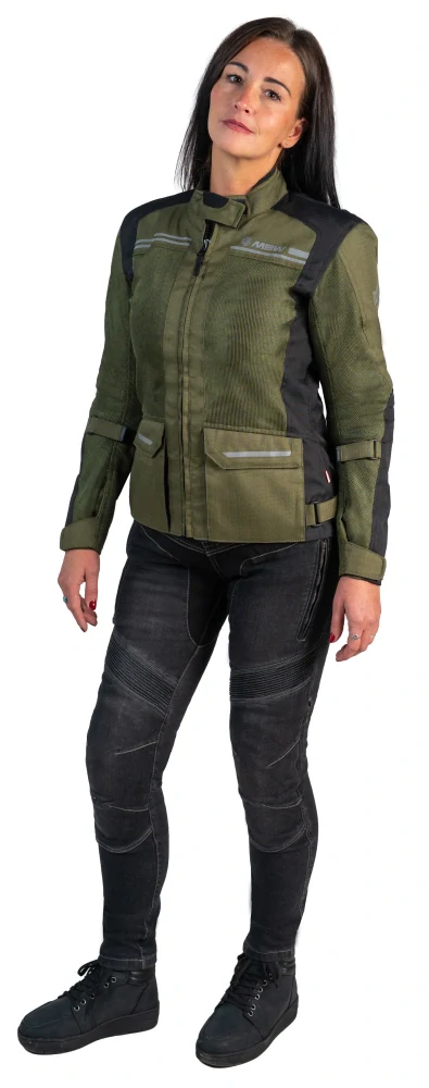 MBW VERANO JACKET OLIVE textilní dámská letní bunda na motorku