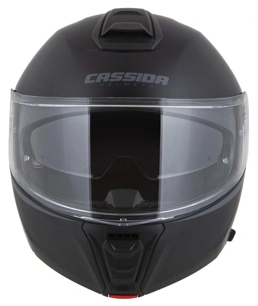Cassida MODULO 2.1 COMPASS (černá matná/šedá), výklopná helma na motorku (sklolaminát)