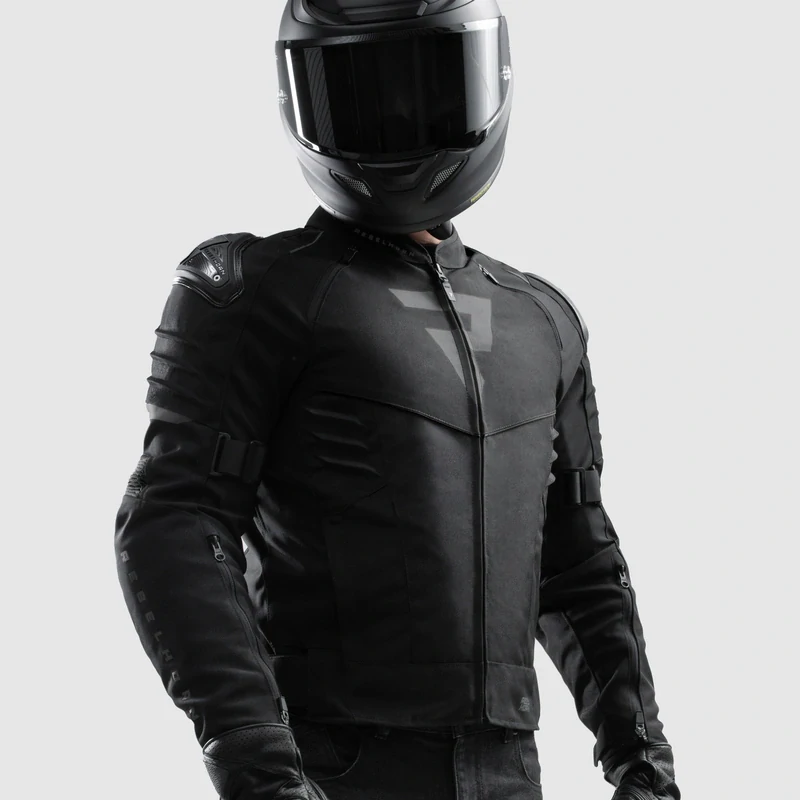 REBELHORN VANDAL 2 BLACK TEXTILE, sportovní textilní bunda na motorku (vyjímatelná membrána)