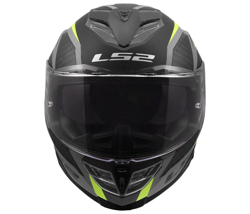 LS2 FF818 STORM III DYNAMO Black H-V Yellow, integrální helma na motorku