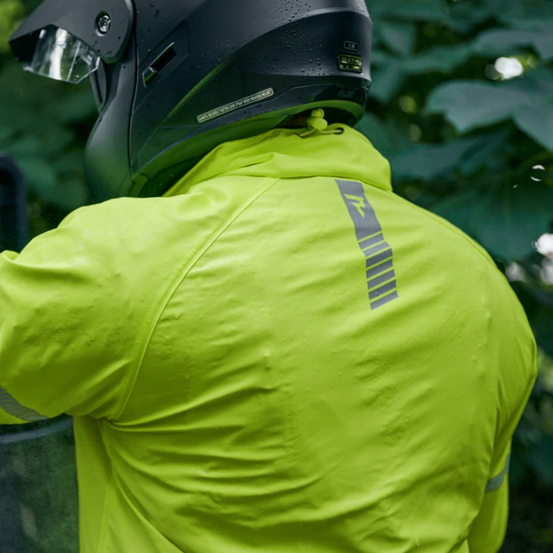 Bunda do deště na motorku Rebelhorn Ocean Fluo Yellow s laminovanou membránou, nepromok na motorku