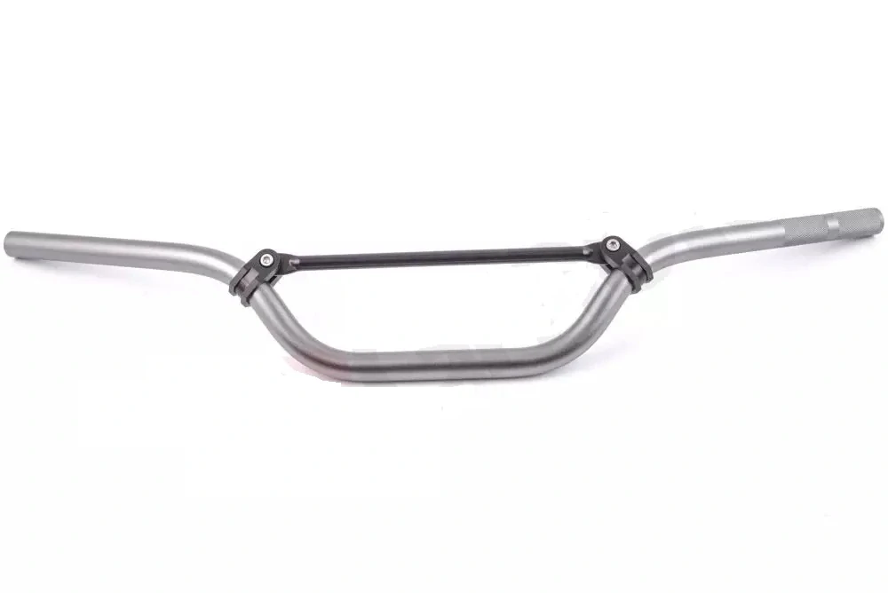 Řidítka na motorku s hrazdou hliníková ENDURO/STREET 22 mm, stříbrná 780 mm