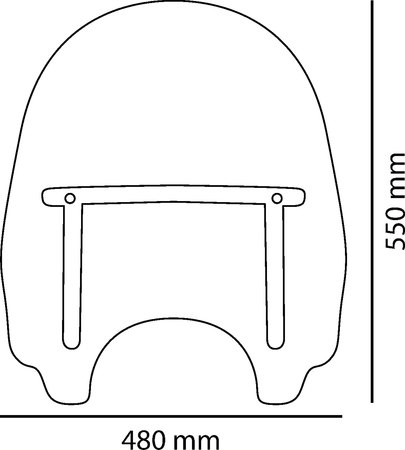 Plexi na Chopper Puig Daytona III 1984W velké