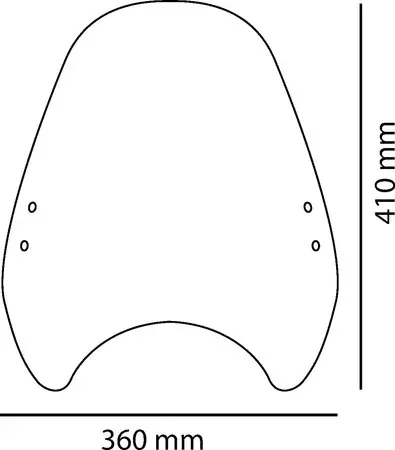 Plexi na motorku Puig Custom II 0336W "Touring" čiré