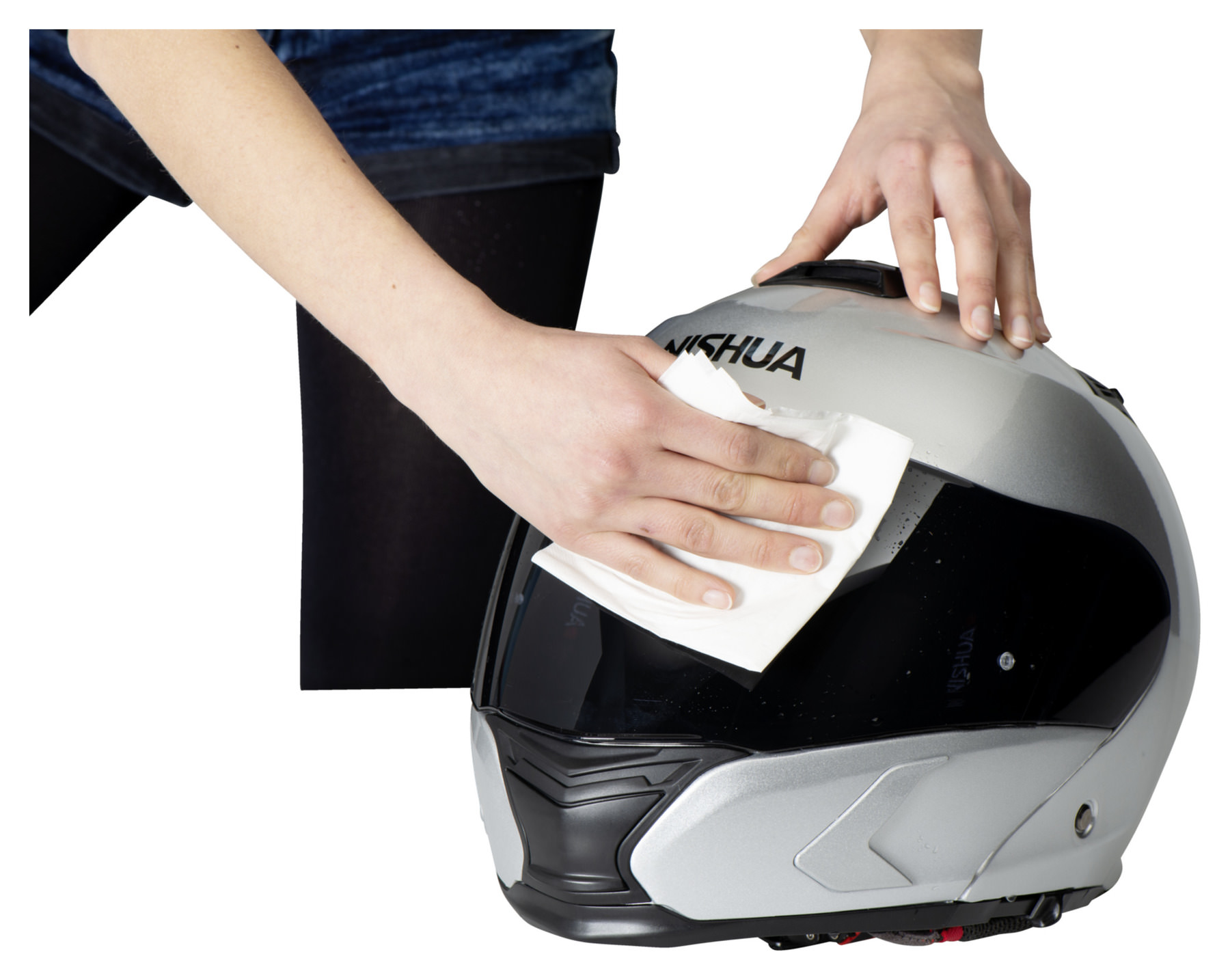 Ubrousky na čištění plexi helmy na moto, Louis