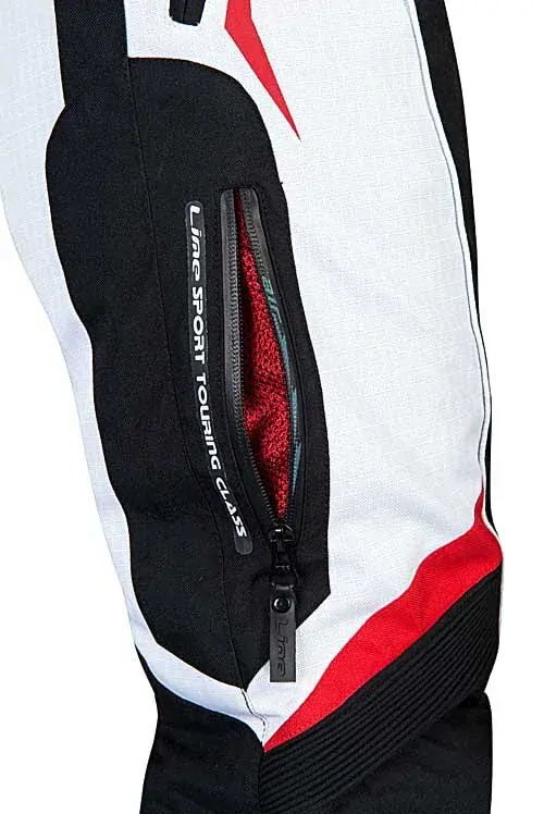 Textil. dámské moto-kalhoty MBW Evelin Red, 3-vrstvé DOPRAVA ZDARMA