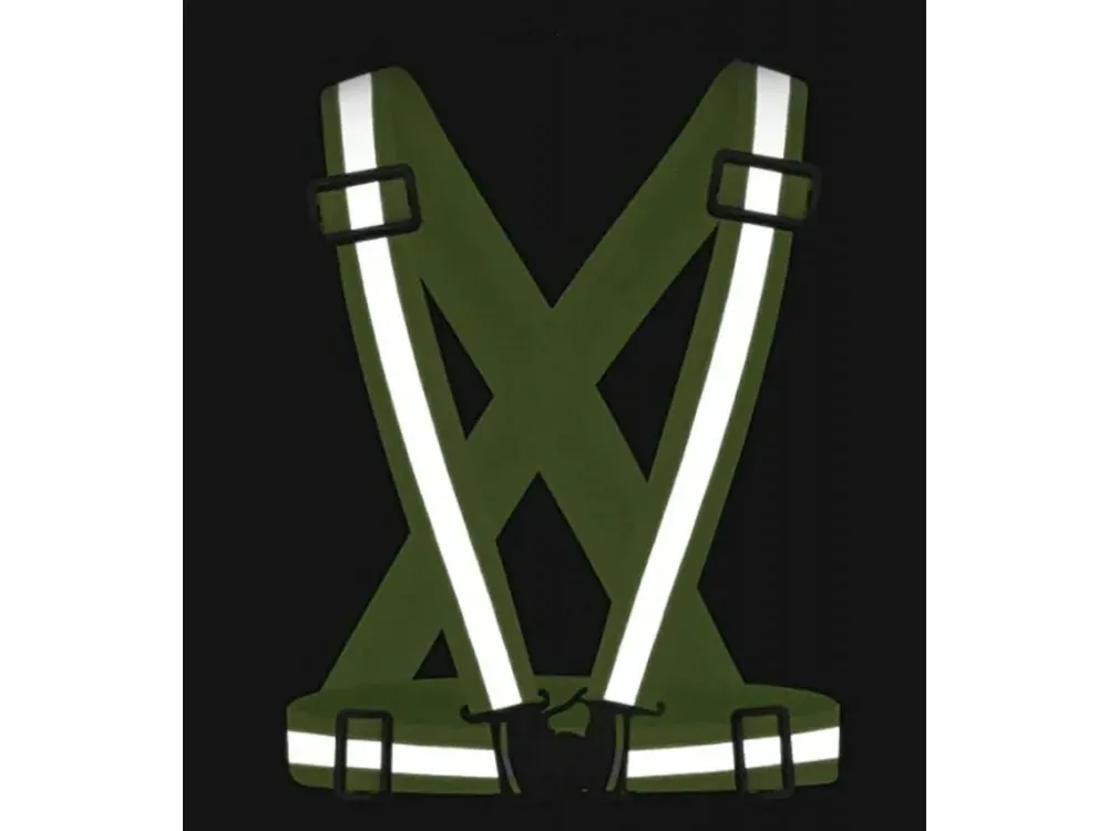 Reflexní TXR kšandy zelené