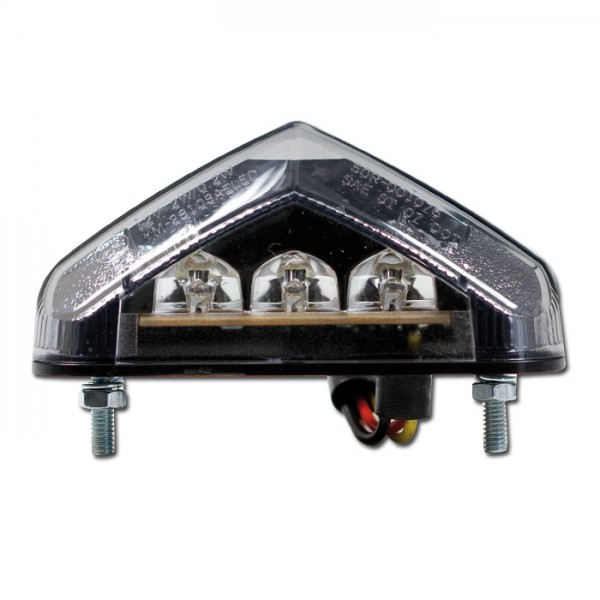 Koncové LED světlo "Brisk 2" tón., 84x22 mm s osvitem SPZ