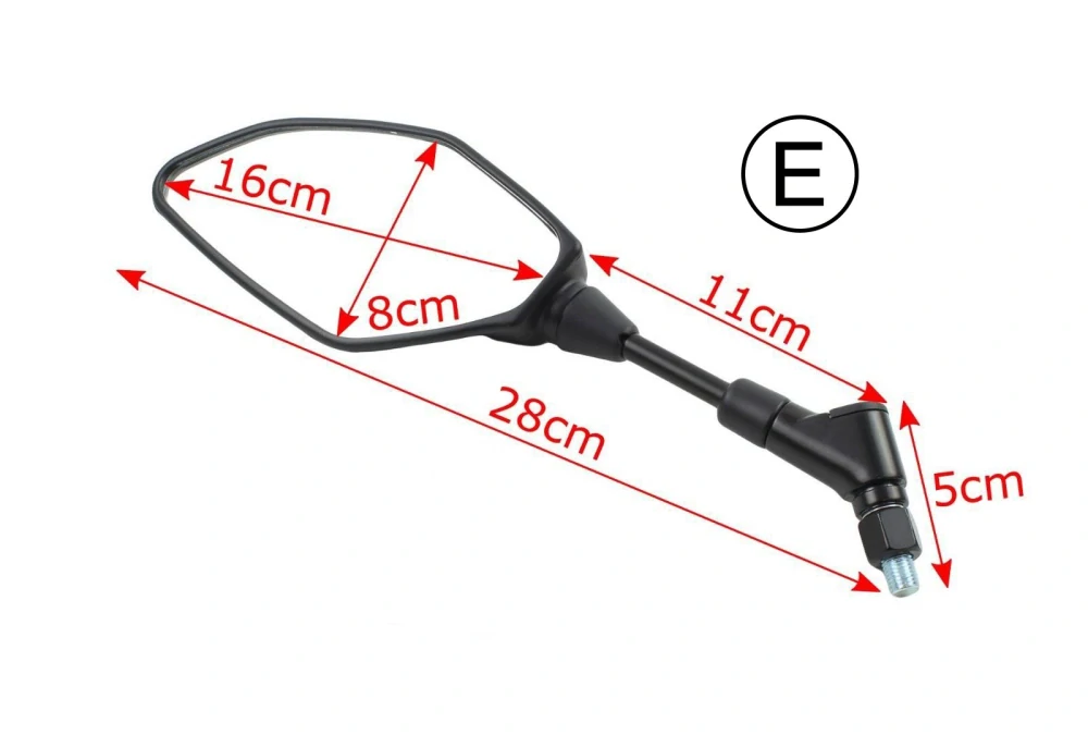 Zrcátko na motorku Oxford Kite, pravé