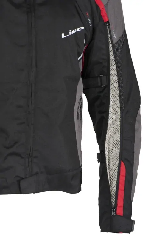 Bunda na motorku MBW LUCAS RED textilní pánská + DOPRAVA ZDARMA