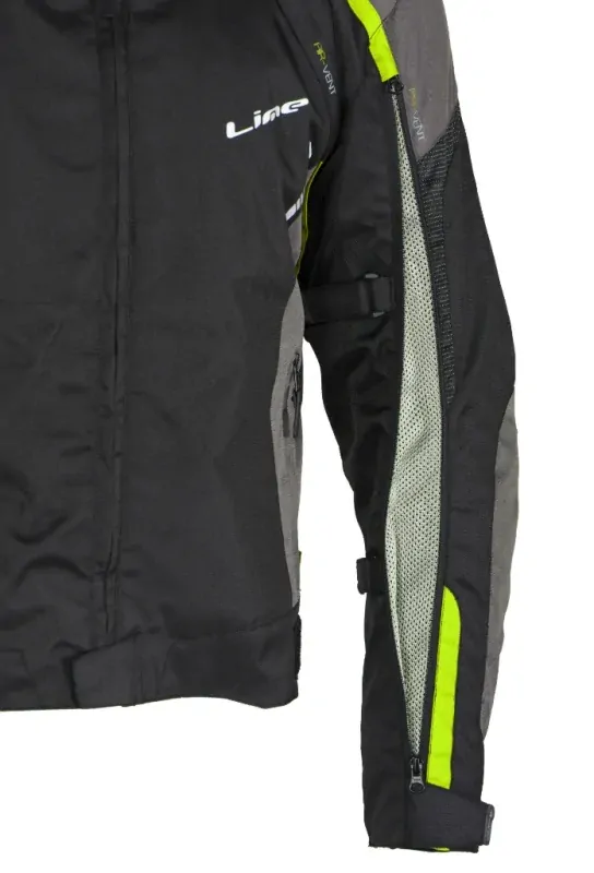 Bunda na motorku MBW LUCAS YELLOW FLUO textilní pánská + DOPRAVA ZDARMA