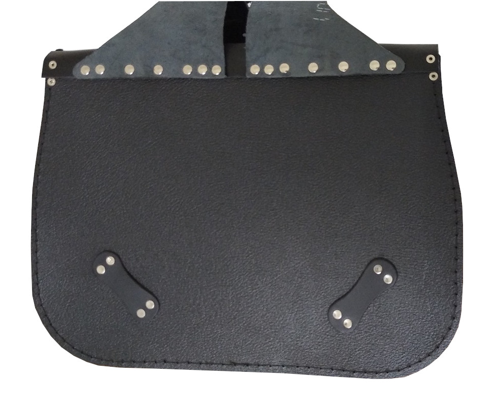 Kožené brašny na motorku se zámkem 2x19 litrů, černé