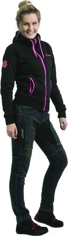 MBW DARA Aramid hoodie, dámská kevlarová mikina na motorku 