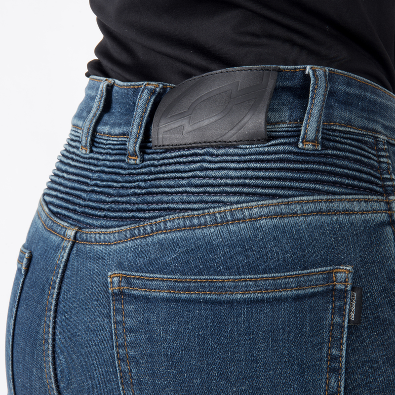 Dámské kevlarové jeansy na motorku OZONE Agness 2 Lady světle modré - výprodej v.38/32